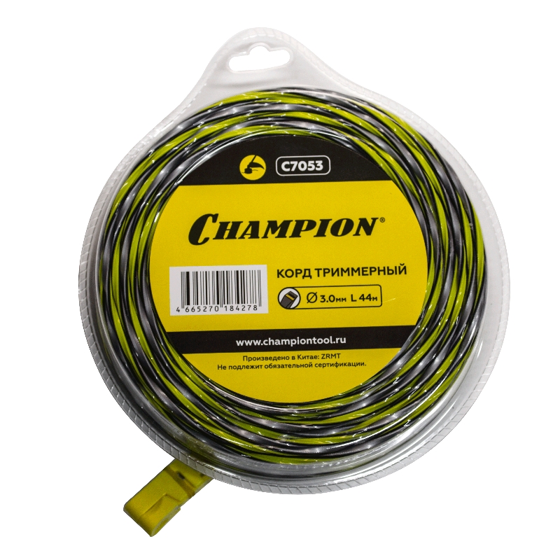 Корд триммерный Champion Tornado C7053 3.0мм* 44м (витой квадрат) в Иваново