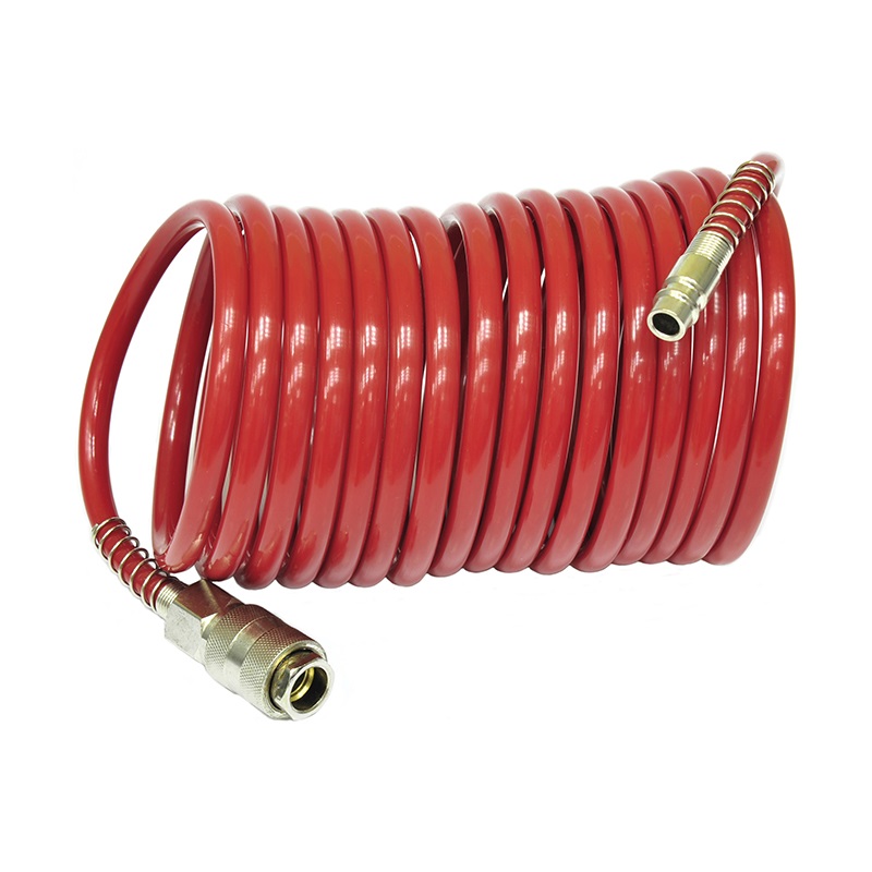 Шланг спиральный для компрессора Elitech 20 м 5х8 мм 15 бар полиамид рапид 0704011800 1576₽