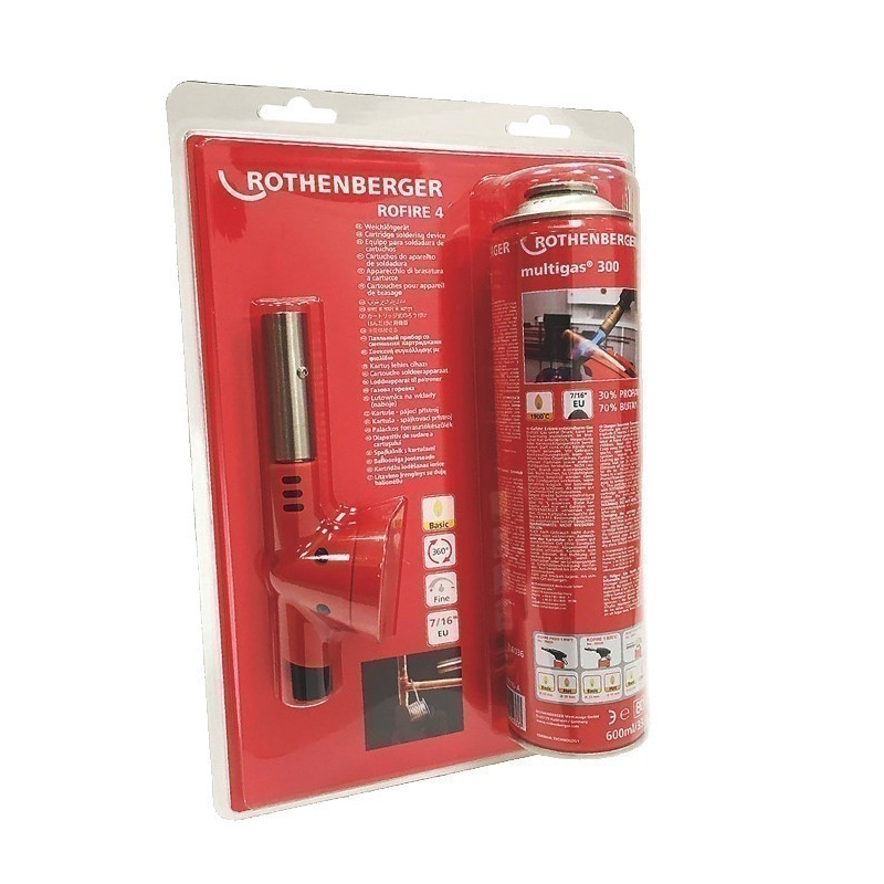 Набор горелка с баллоном Мультигаз Rothenberger ROFIRE 4 1000002359, 7/16"-EU в Муроме