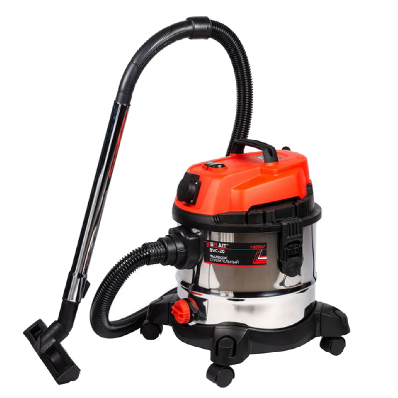 Пылесос строительный Brait BVC-20 2801001074 220В 50Гц 1400Вт 6131₽