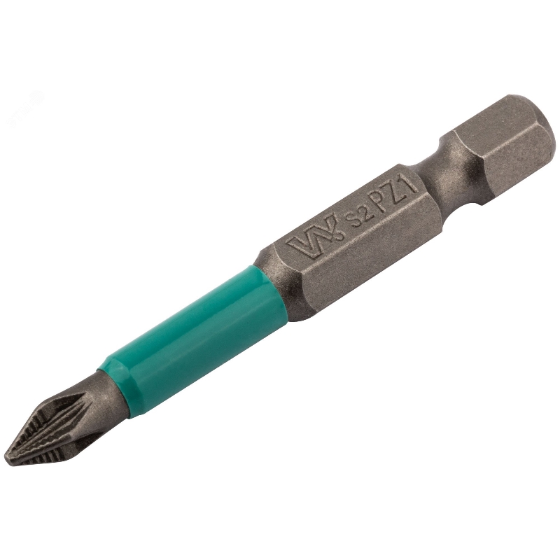 Биты Whirlpower 57596, сталь S2, с насечкой, Профи, 50 мм PZ1, 10 шт. в Туле