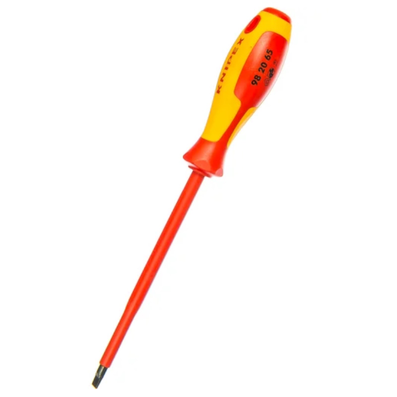 Отвёртка Knipex KN-982010, VDE шлицевая плоская SL 10.0x1.6x200 мм, 320 мм, диэлектрическая в Вологде