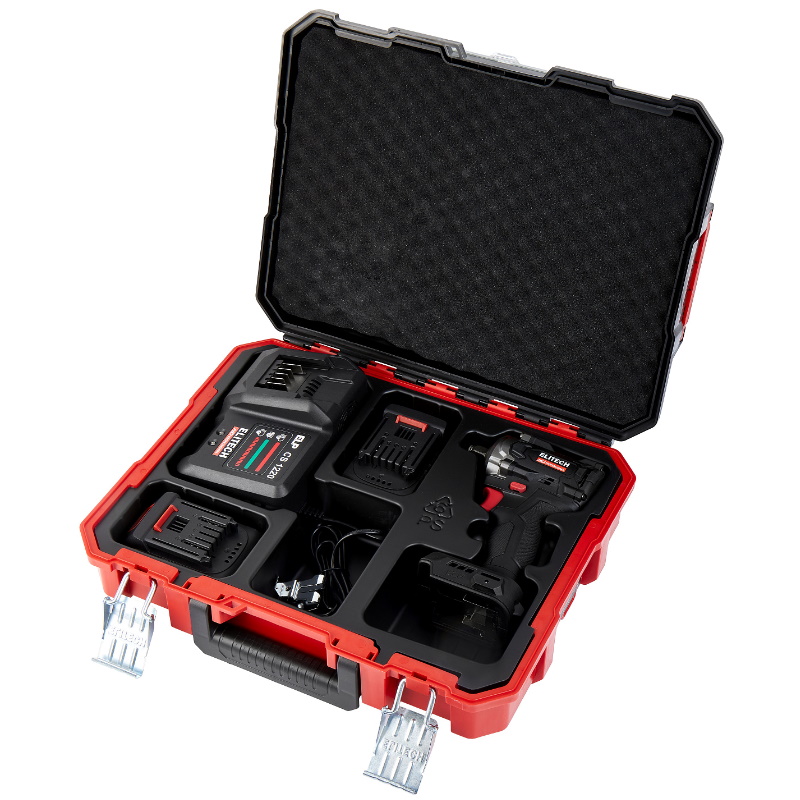 Гайковерт аккумуляторный Elitech HD CW 2004SL (E2201.056.01) 205737, ударный, бесщеточный, 20В, 2х2.0Ач, ELP, 0-2400 уд/мин в Вологде