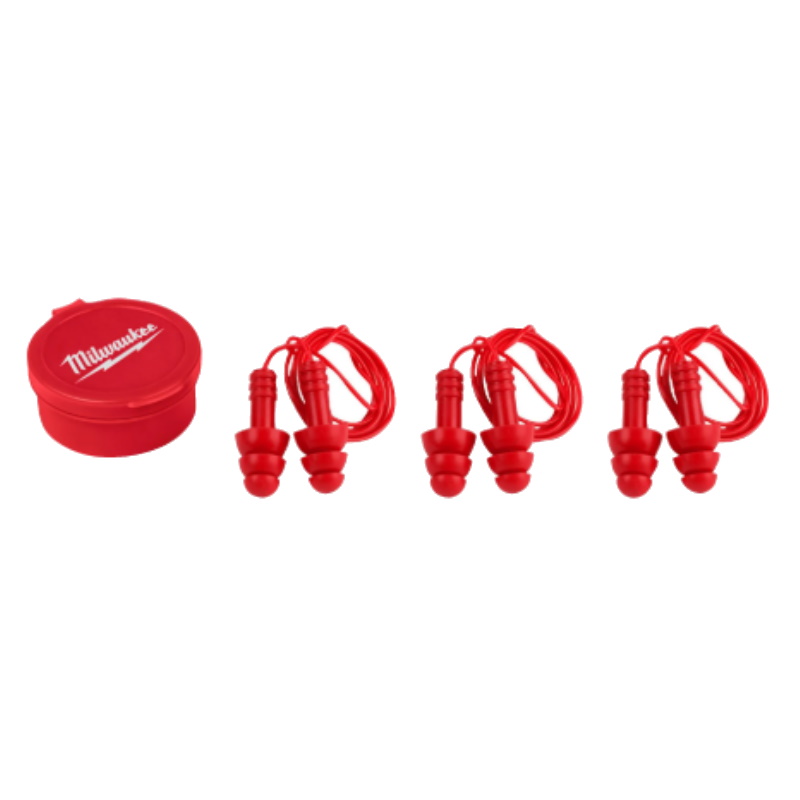 Беруши Milwaukee 4932471904, многоразовые, на шнурке, 3 пары, 1 штука  в Череповце