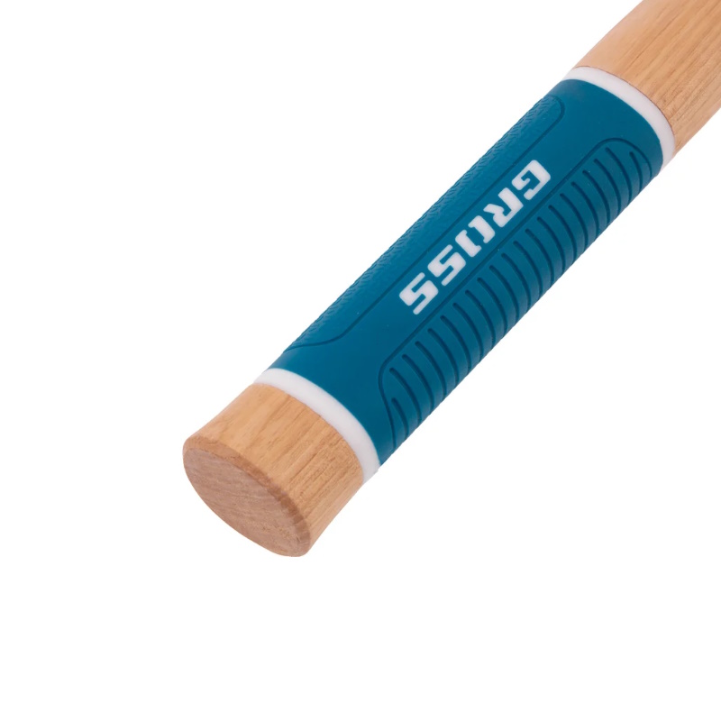 Молоток-гвоздодер Gross AMERICAN HICKORY 10419, 560 г, угол 75, магнит, обрезиненная рукоятка