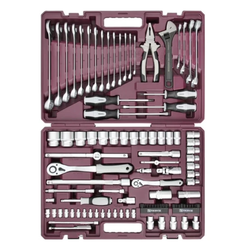 Набор инструмента универсальный Thorvik TS101 054011, 1/4", 1/2"DR, 101 предмет