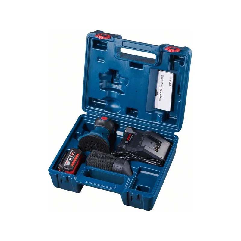 Эксцентриковая шлифмашина Bosch GEX 185-LI, 06013A5021 (1x4.0 Ач.) во Владимире