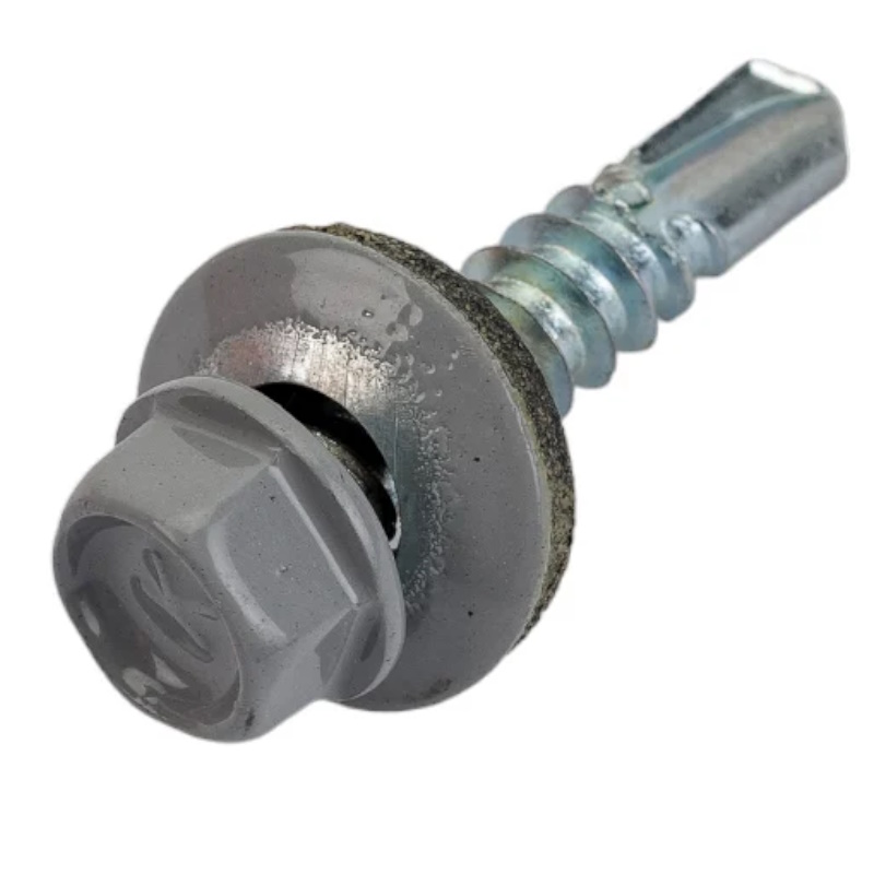 Саморез кровельный Starfix SMC3-64493-250, 5.5х25 мм цинк, шайба с прокл., PT3, RAL 7004 (250 шт в карт. уп.) в Угличе