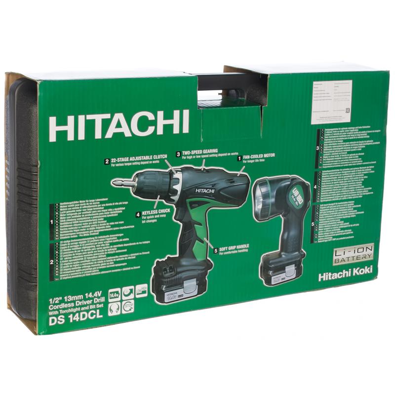 Аккумуляторная дрель-шуруповерт Hitachi DS14DCL-RA