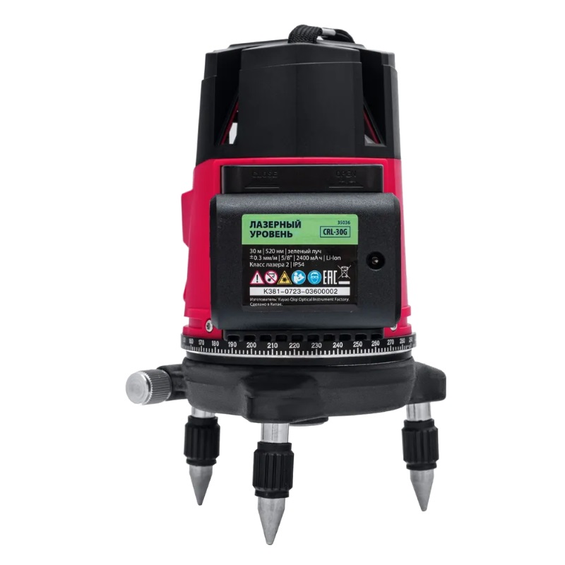Лазерный уровень MTX CRL-30G (30 м, зеленый луч, акк. Li 2400 mah, резьба 5/8") 35036 в Череповце