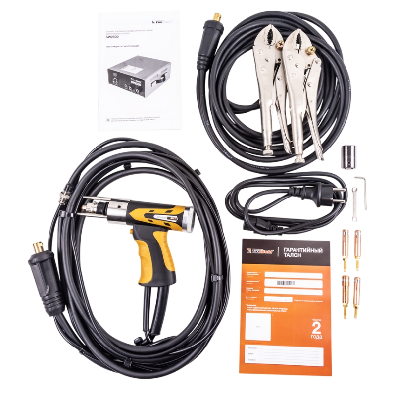 Аппарат конденсаторной приварки шпилек FoxWeld SW2500 3094 (приварка шпилек M3-M8, в комплекте, пр-во /КНР) в Рыбинске