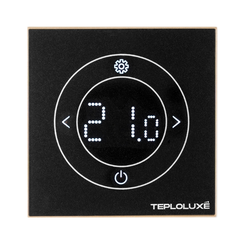 Терморегулятор электронный Теплолюкс Solus Zen Wi-Fi 100000379600, черный/золото