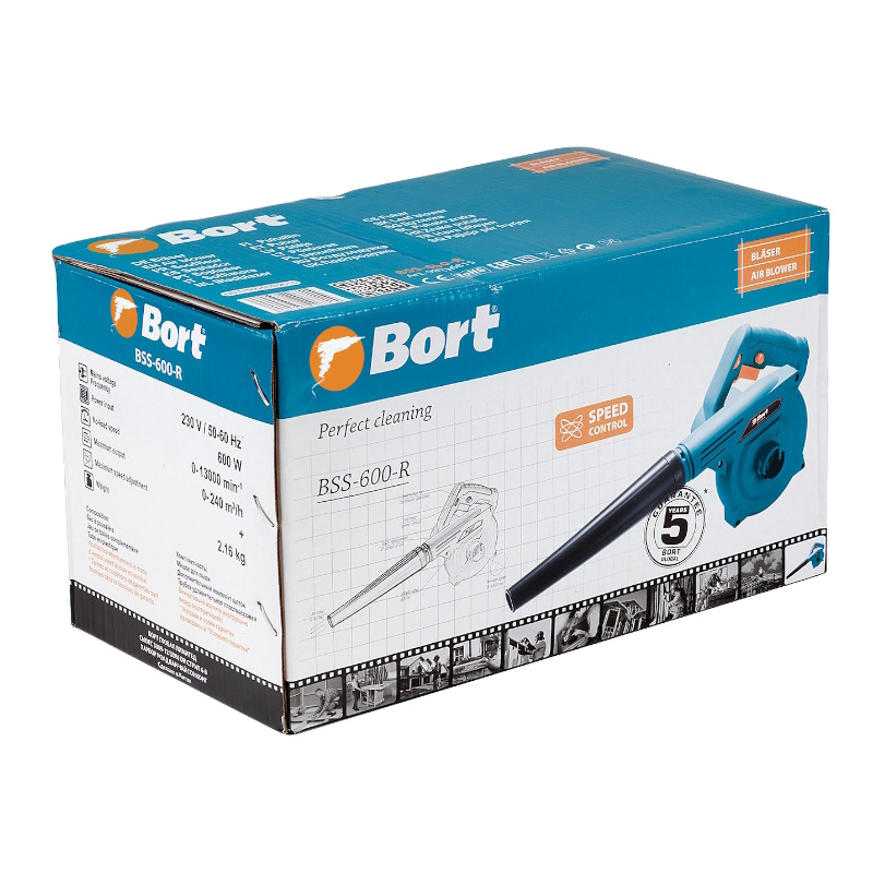 Воздуходувка электрическая Bort BSS-600-R 98296815 в Муроме