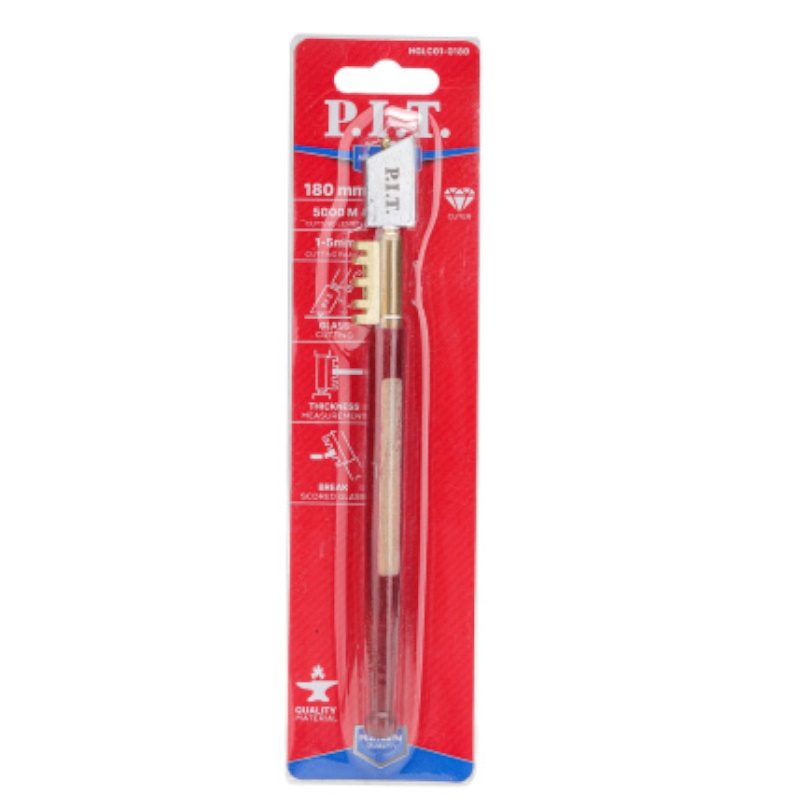 Стеклорез алмазный P.I.T. ADVANCE HGLC01-0180, 180мм, 1-5мм, 5000м, дер. рукоятка, гребёнка