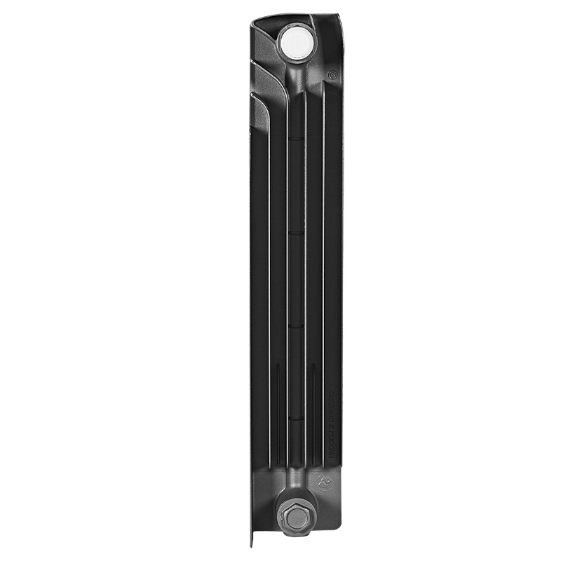 Радиатор Stout TITAN VENTIL 500 SRB-3320-050014 7024, 14 секций, биметаллический, нижнее правое подключение, графит RAL 7024 в Твери