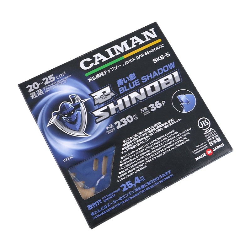Диск для жесткой травы с защитой от камней Caiman Shinobi Blue Shadow 230/25,4/36P в Череповце