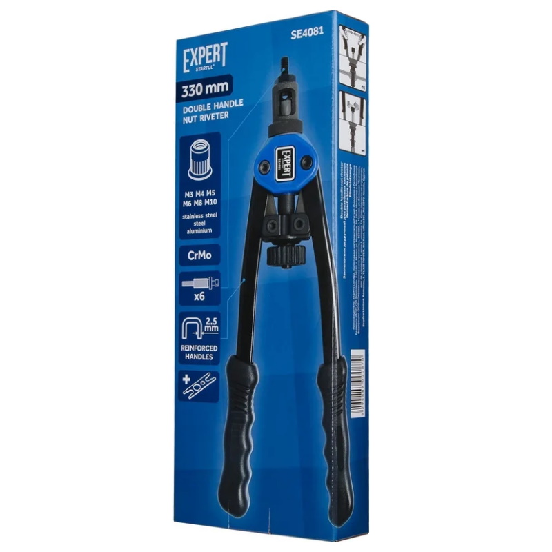 Заклепочник для резьбовых заклепок двуручный Startful Expert SE4081, M3-M10