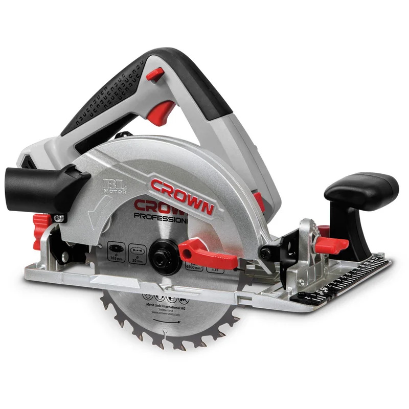 Аккумуляторная циркулярная дисковая пила Crown CT25002-165HX 165 мм напряжение 20 В вес 392 кг 14644₽