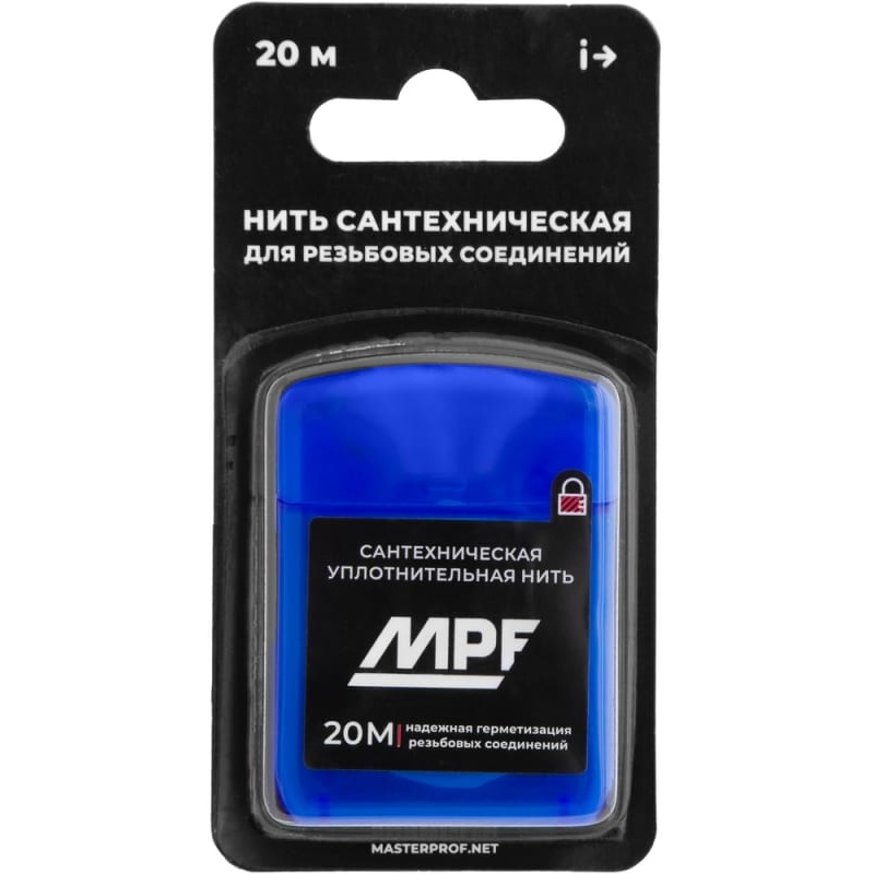 Нить сантехническая MasterProf MP-У ИС.131453, для резьбовых соединений, 20 м в Иваново