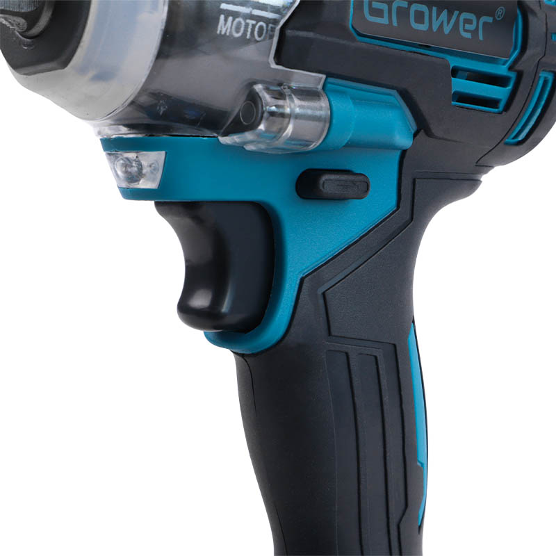 Бесщеточный ударный гайковерт Grower DBL10, 450 Нм, 21v (под Makita LXT), 4Ah аккумулятор 2 шт, в кейсе