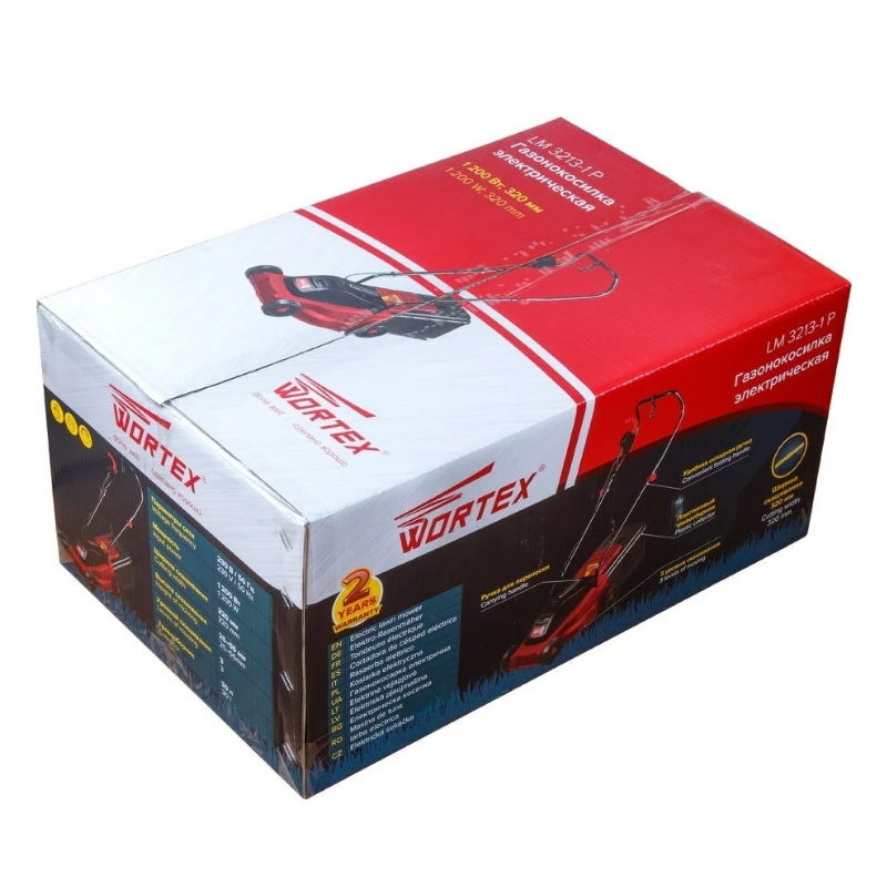 Газонокосилка электрическая Wortex LM32131P0019 LM 3213-1 P 1200 Вт, шир.32 см в Рыбинске