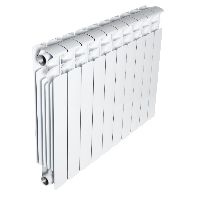 Радиатор биметаллический Rifar Base 500, 10 секций, боковое подключение трубы