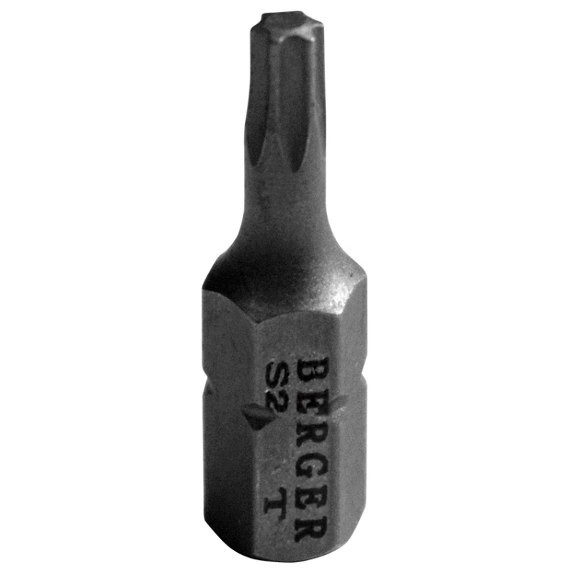 Биты Berger BG2384, магнитные, Torx5, 25 мм, 2 шт., S2