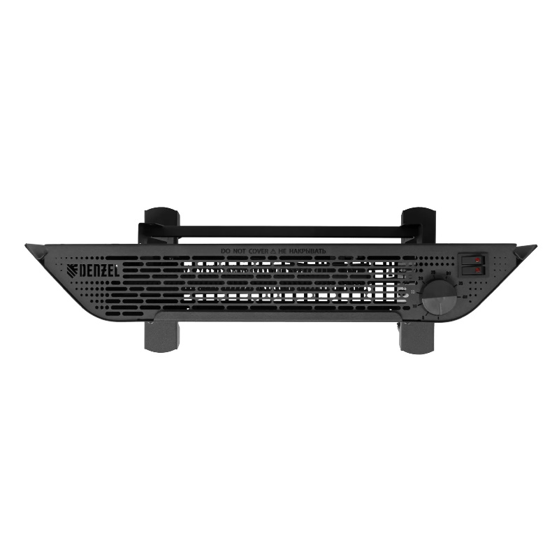 Конвектор электрический Denzel XCE-1000B 98127, 230 В, 1000 Вт, черный, сушилка, колеса, Х-элемент во Владимире