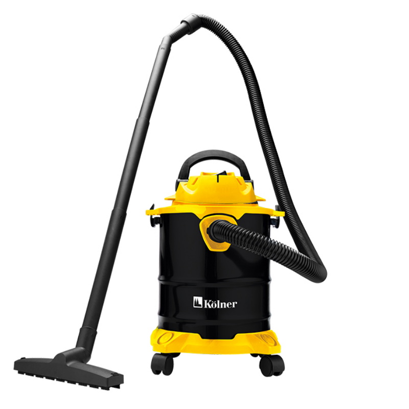 Пылесос строительный Kolner KVC 15L 8040400066 15 л 16 кПа 1000 Вт 26 лс сухаявлажная уборка кабель 5 м мешок фильтр 2 шт насадка 4 шт 5091₽