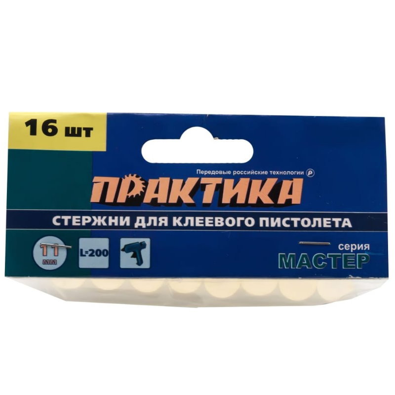 Клеевые стержни Практика Мастер 641-602, 16 шт в Туле