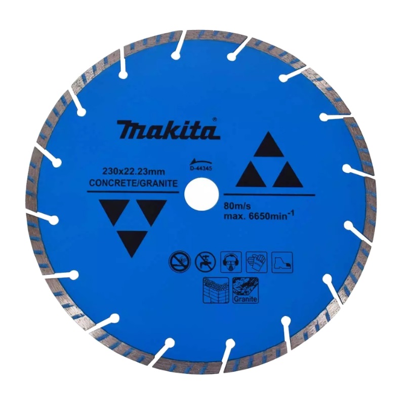 Алмазный диск сегментированный Makita Турбо D-44345 по бетону/граниту "Эконом" 230x22,23x7 мм в Рыбинске