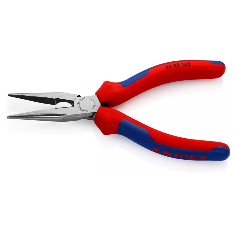 Длинногубцы с режущими кромками Knipex KN-2502160SB, 160 мм, фосфатированные, 2-комп ручки, SB во Владимире