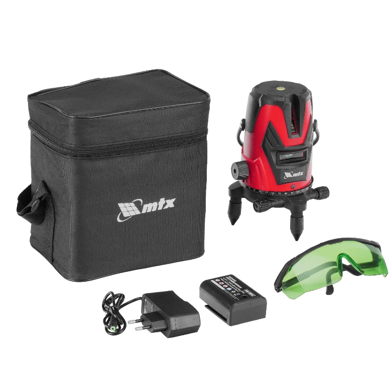 Лазерный уровень MTX MXL GREEN 35013, 30 м, зеленый луч, акк. Li 2400 mAh, сумка, резьба 5/8" в Костроме