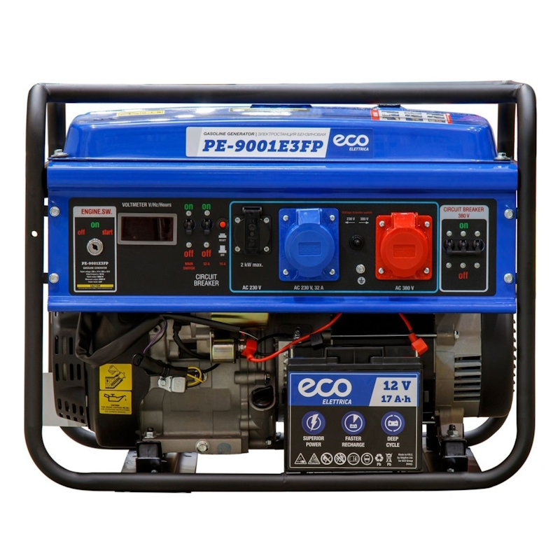 Бензиновый генератор Eco PE-9001E3FP