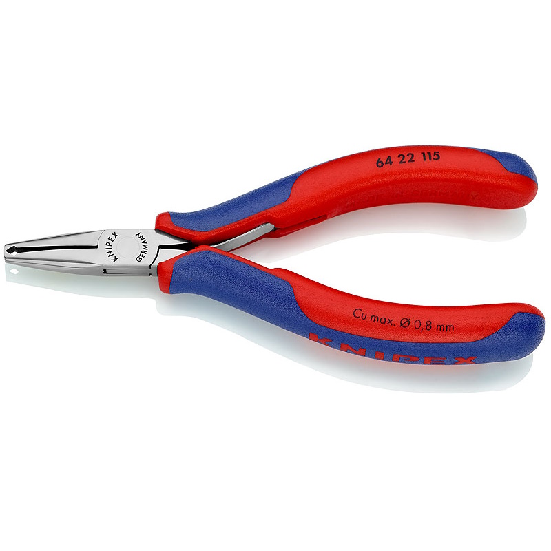 Кусачки торцевые для электроники Knipex KN-6422115, маленькая фаска, узкие губки, 115 мм, 2-комп ручки во Владимире