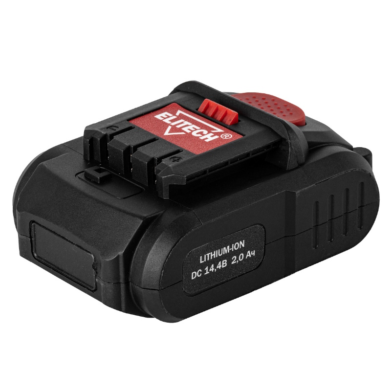 Аккумулятор Elitech 1820.127000 200217, 14.4 В, 2.0 Ач, Li-ion, для ДА14СЛ, слайдер в Угличе