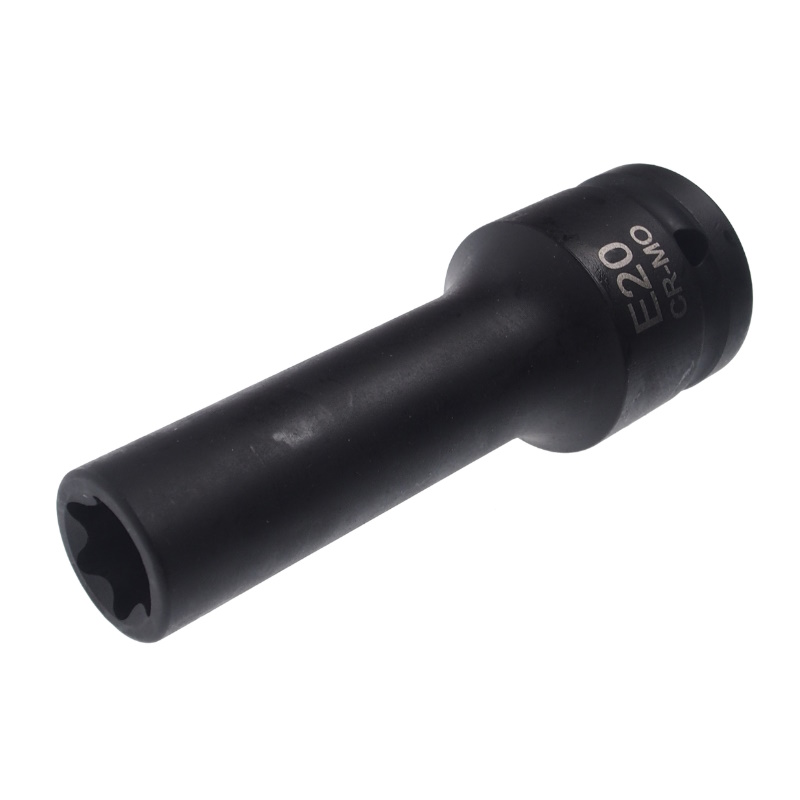 Головка торцевая глубокая ударная JTC JTC-641220, 6-гранная, TORX 3/4" х E20, длина 110 мм