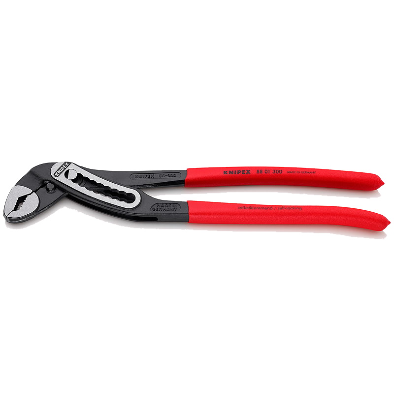 Клещи переставные Knipex Alligator KN-8801300, зев 70 мм, длина 300 мм, фосфатированные, обливные ручки в Иваново