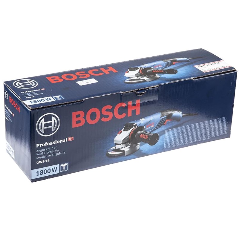 Угловая шлифмашина (болгарка) Bosch GWS 18-125 SL 0.601.7A3.200, 125 мм, 1800 Вт, плавный пуск, регулировка оборотов в Муроме