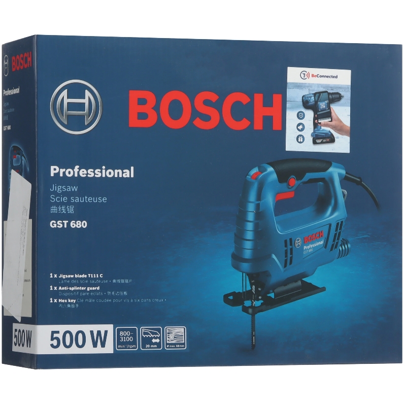 Лобзик Bosch GST 680, 500W