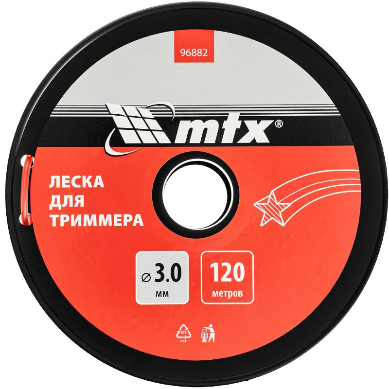Леска для триммера MTX 96882, звезда, 3,0 мм х 120 м, на катушке в Александрове