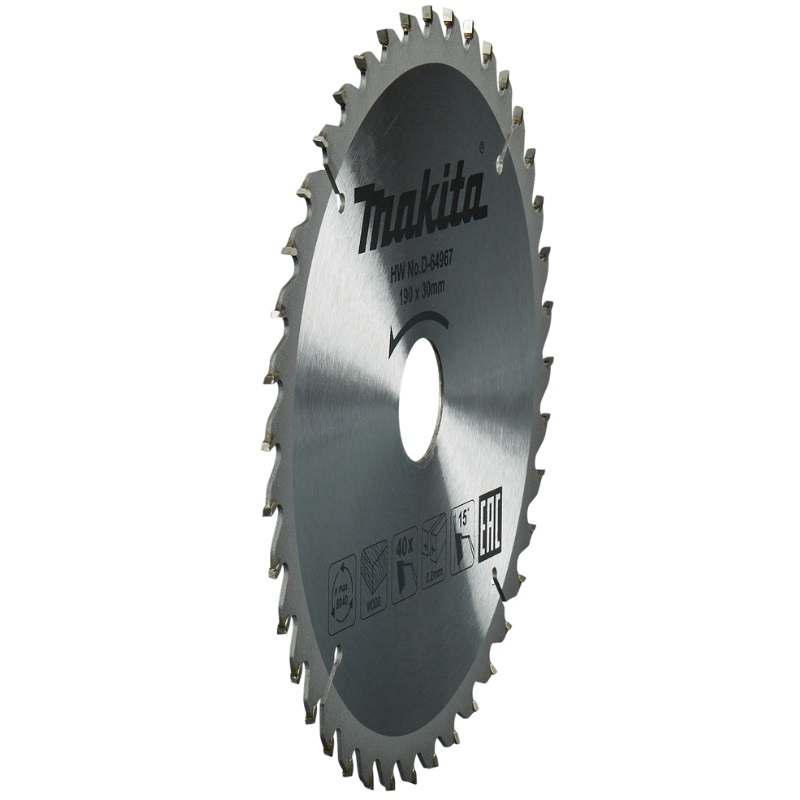 Пильный диск для дерева, 190x30x2.2/1.4x40T Makita D-64967 в Муроме