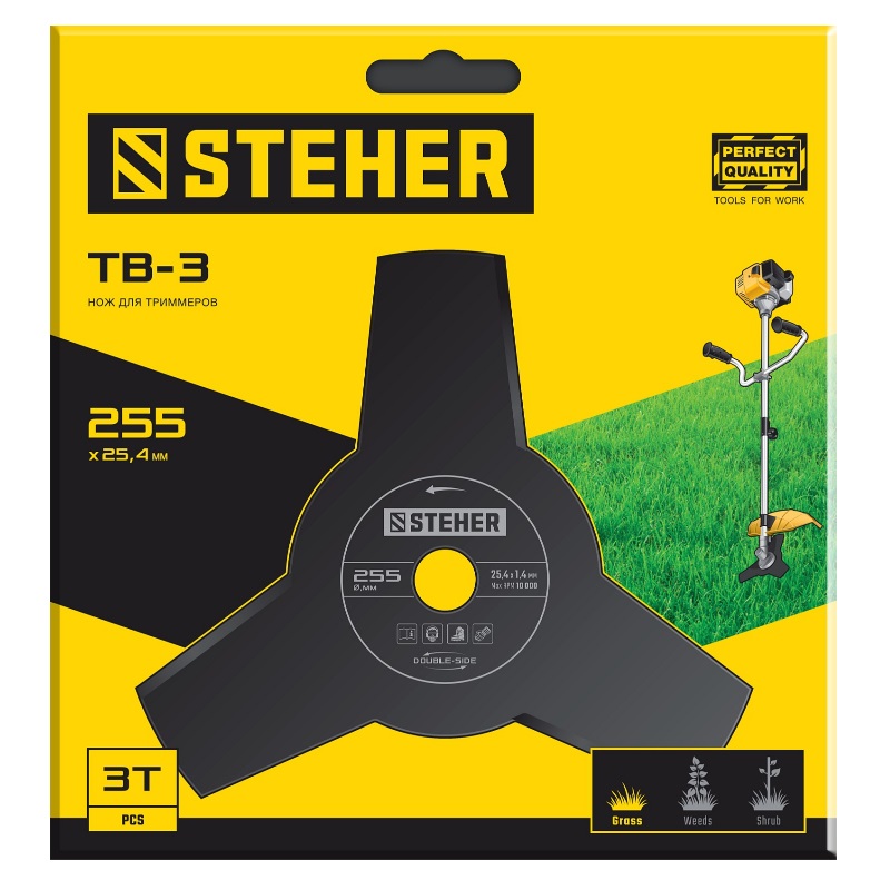 Нож для триммера Steher 75130 255 мм, 3T в Рыбинске