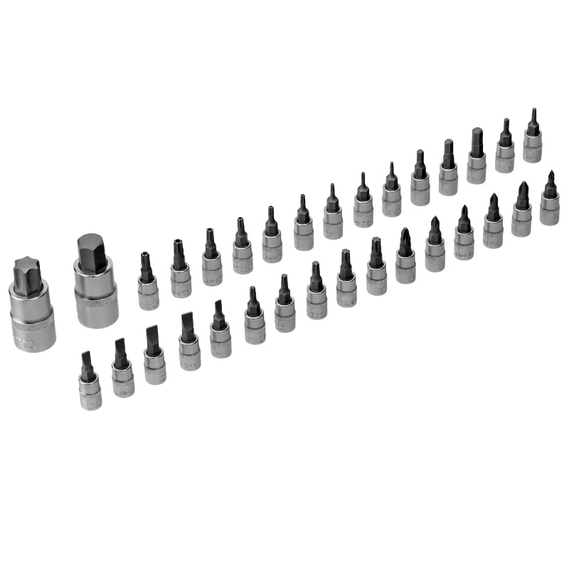 Набор инструментов Denzel 15807, 1/2", 1/4", 3/8", CrV, S2, пластиковый кейс, 216 предметов в Угличе