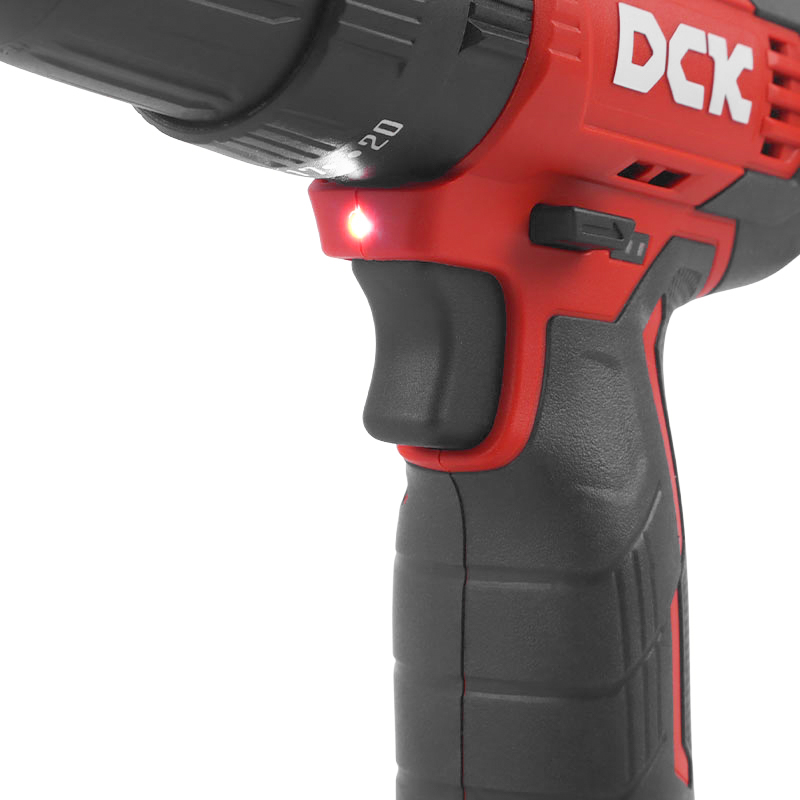 Дрель-шуруповерт аккумуляторная DCK KDJZ23-10i, бесщеточная, ударная, 35 Нм, 2*2А/ч, кейс в Иваново