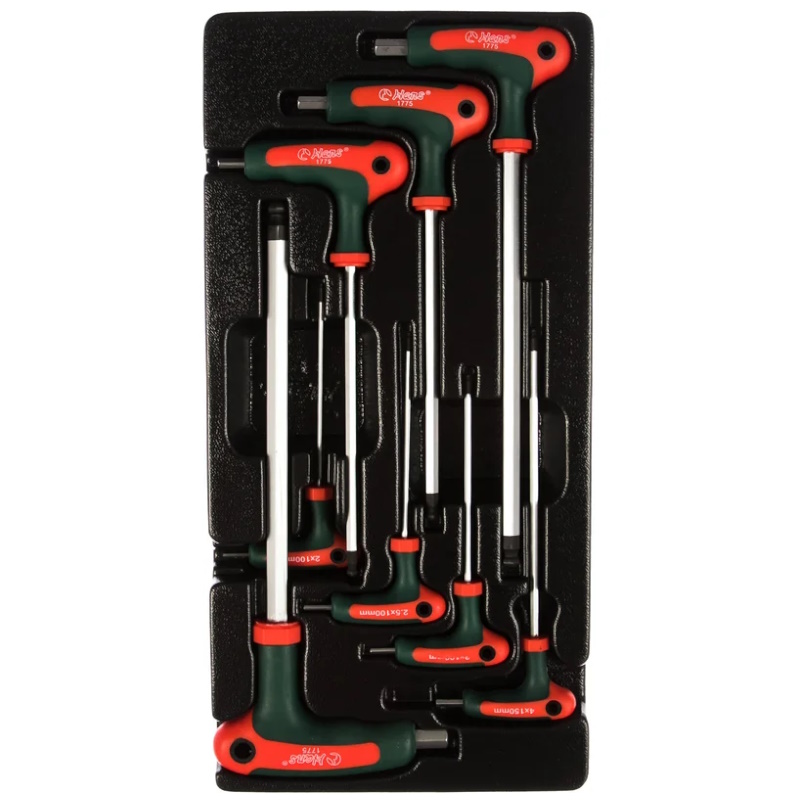 Набор L-ключей шестигранных и шарообразных Hans TT-20 в ложементе 5529₽