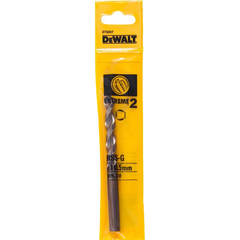 Сверло по металлу DeWalt Extreme 2 DT5057-QZ, HSS-G, 10.5х133х84 мм в Муроме