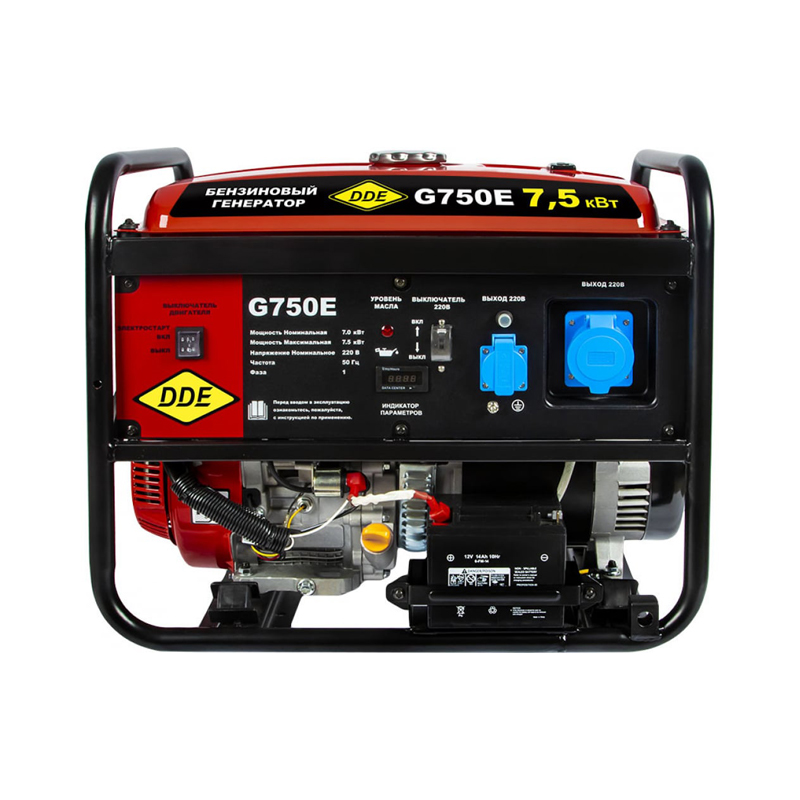 Бензиновый генератор Dde G750E, 917-460 в Иваново