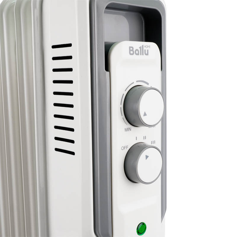Масляный нагревательный радиатор Ballu CUBE BOH/CB-11W (мощность 2200 Вт, 11 секций, площадь обогрева 27м2) в Кинешме