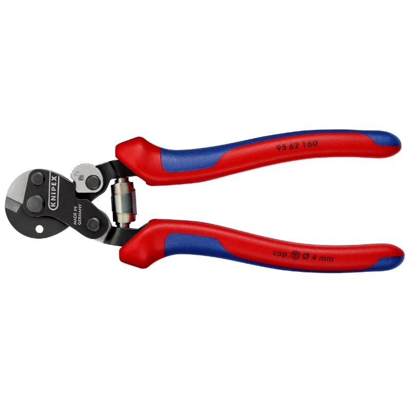 Тросорез компактный Knipex KN-9562160SB, 160 мм, пружина, 2-компонентные ручки в Туле
